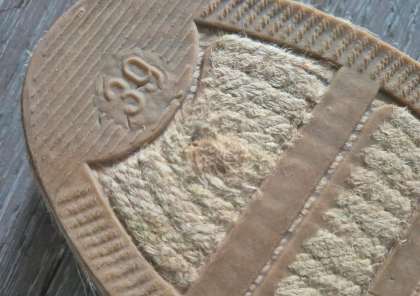 Zwarte platte espadrilles met bandjes. Handgenaaid. Maat 39 – photo 7